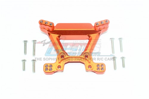GPM Racing Traxxas Rustler VXL Aluminium Front Damper Mount (For VXL 67076-4) Orange