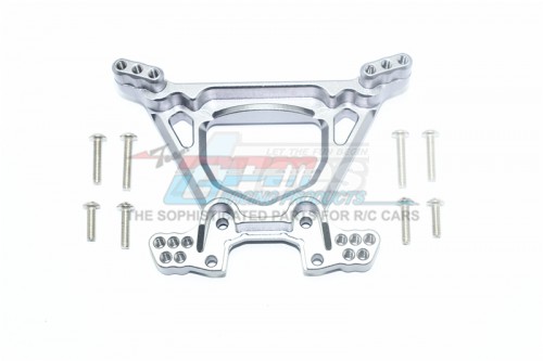 GPM Racing Traxxas Rustler VXL Aluminium Rear Damper Mount (For VXL 67076-4) Gun Metal