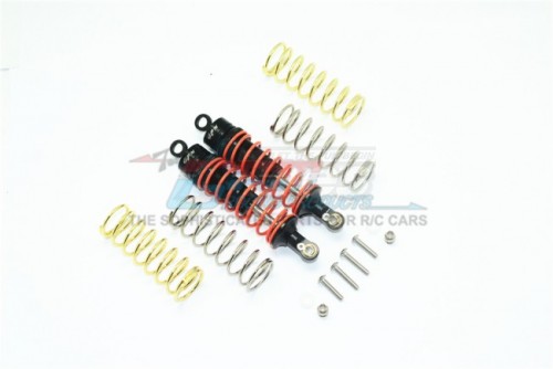 GPM Racing Traxxas Slash 4X4 Aluminium Front Adjustable Shocks 87MM - 14Pcs Set (For 67076-4) Black