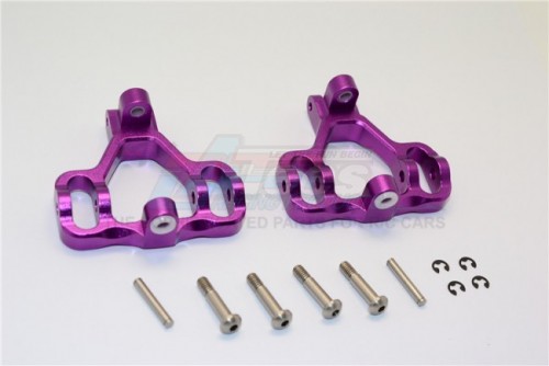 GPM Racing HPI Savage Flux Aluminum Front Or Rear C-Hub Set 1 Pair Purple
