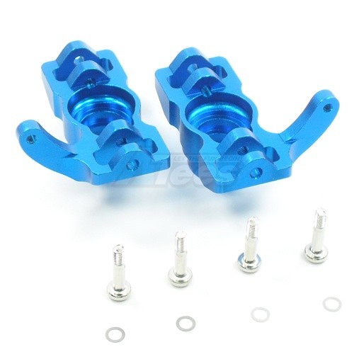 GPM Racing HPI Savage Flux Aluminum Front Or Rear Steering Blocks Set - 1 Pair Blue