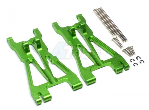 GPM Racing HPI Savage 21 Aluminum Front/rear Adjustable Lower Arm With Screws & Pins & Delrin Collars & E-clips - 1pr Set Green