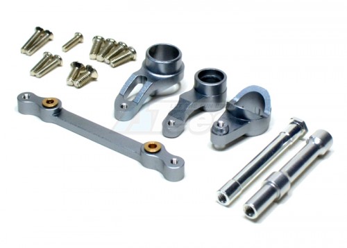 GPM Racing HPI Savage Flux Aluminum Steering Assembly - 4pcs Set (sax) Gun Metal