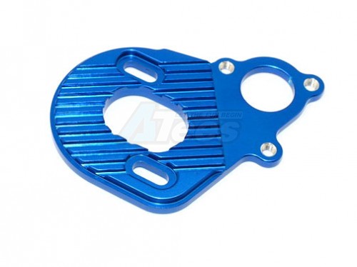 GPM Racing Axial SCX10 Aluminium Motor Plate For AX10 Scorpion - 1Pc Blue
