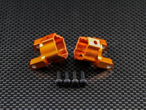 GPM Racing Axial SCX10 Aluminum Front C-hub - 1pr Set Orange