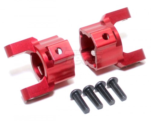 GPM Racing Axial SCX10 Aluminum Front C-hub - 1pr Set Red