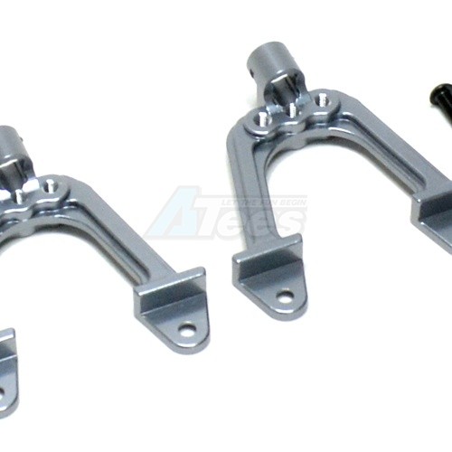 GPM Racing Axial SCX10 Aluminum Rear Support Tower - 1set Gun Metal
