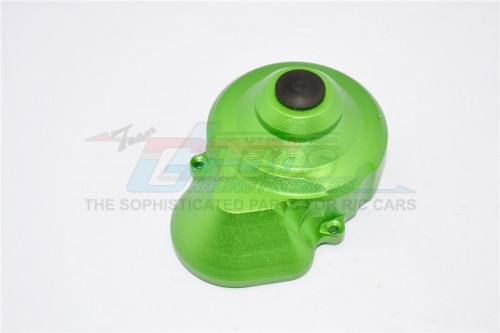 GPM Racing Axial SCX10 Aluminum Transmission Spur Gear Case Cover - 1Pc Set Green
