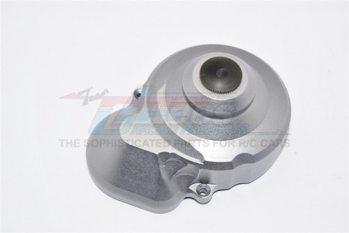 GPM Racing Axial SCX10 Aluminium Transmission Spur Gear Case Cover - 1Pc Set Gun Metal