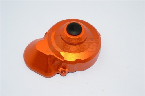 GPM Racing Axial SCX10 Aluminum Transmission Spur Gear Case Cover - 1Pc Set Orange
