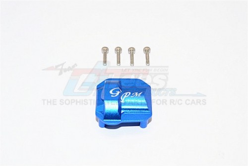 GPM Racing Axial SCX10 II Aluminium Front/Rear Differential Cover 1Pc Set Blue