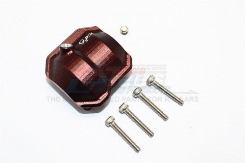 GPM Racing Axial SCX10 II Aluminium Front/Rear Differential Cover With Hole 1Pc Set BR