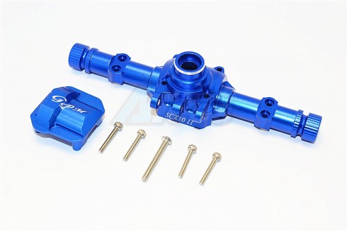 GPM Racing Axial SCX10 II Aluminium Front/Rear Axle Housing - 1Set Blue