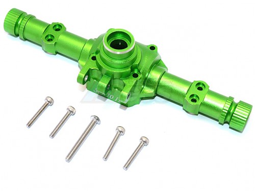 GPM Racing Axial SCX10 II Aluminium Front/Rear Axle Housing - 1Set Green
