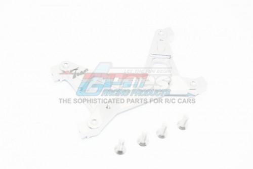 GPM Racing Axial SCX10 II Aluminium Rear Chassis Stabilized Mount - 1Pc Set Silver