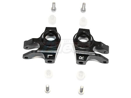 GPM Racing Axial SCX10 II Aluminium Front Knuckle Arm - 1Pr Set Black