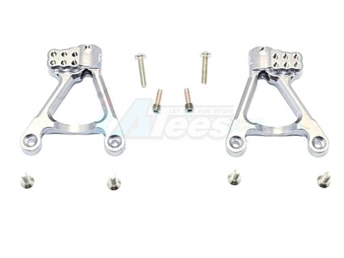GPM Racing Axial SCX10 II Aluminium Rear Shock Hoops - 1Pr Set Gun Metal