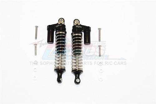 GPM Racing Axial SCX10 II Aluminium Front/Rear L-Shape Shocks (92MM) - 1Pair Set Black