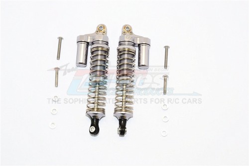 GPM Racing Axial SCX10 II Aluminium Front/Rear L-Shape Shocks (92MM) - 1Pair Set Gun Metal