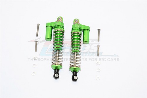 GPM Racing Axial SCX10 II Aluminium Front/Rear L-Shape Shocks (92MM) - 1Pair Set Green
