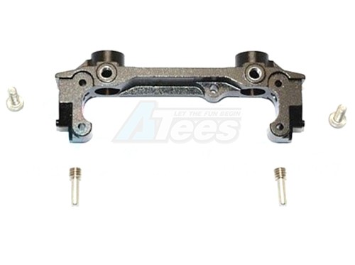 GPM Racing Axial SCX10 II Aluminium Front Bumper Mount - 1Pc Set Black