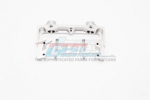 GPM Racing Axial SCX10 II Aluminum Rear Bumper Mount - 1Pc Set Silver