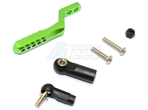 GPM Racing Axial SCX10 II Aluminium Rear Tow Hitch - 1Pc Set Green