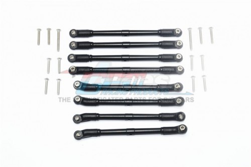 GPM Racing Axial SCX10 II Aluminium Adjustable Upper & Lower Suspension Links - 22Pcs Set (For UMG 10-AXi90075) Black