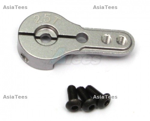 GPM Racing Miscellaneous All Aluminium Servo Horn For 25T Spline Output Shaft - 1pc Titanium