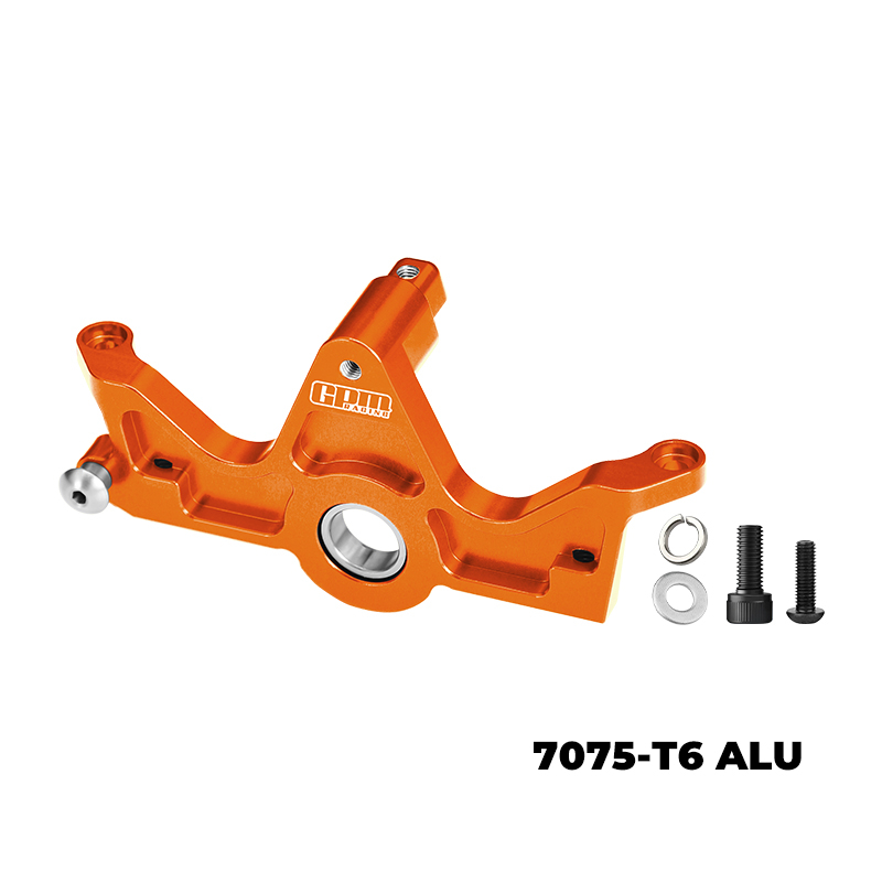 GPM Racing Traxxas Slash 4X4 7075-T6 Alloy Bearing Motor Mount For Traxxas 1/10 Slash 4X4 / Hoss 3S / Bigfoot 4X4 / Ford Raptor R 4X4 Ultimate / Stampede 4X4