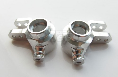 GPM Racing Traxxas Slash 4X4 Aluminum Front Knuckle Arm - 1pr Set Silver