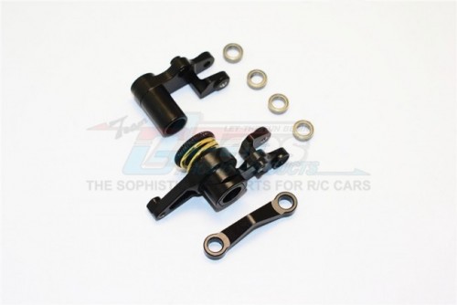 GPM Racing Traxxas Slash 4X4 Aluminum Steering Assembly - 1 Set Black