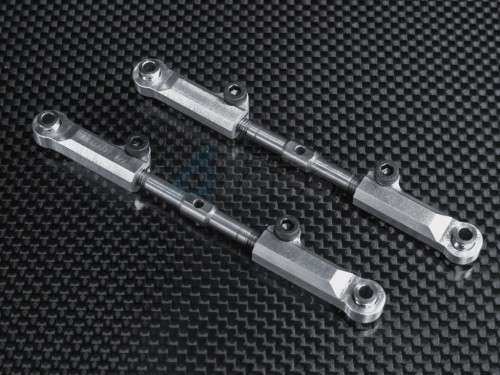 GPM Racing Traxxas Slash Aluminum Front Adjustable Upper Arm - 1pr Set Silver