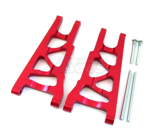 GPM Racing Traxxas Slash Aluminum Front / Rear Lower Arm - 1 Pair Set Red