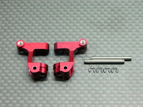 GPM Racing Team Losi Mini-Baja Aluminum Front Steering C-Hub Set Red