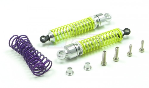 GPM Racing Team Losi Mini-T Aluminum Adjustable Front Shocks Set Silver