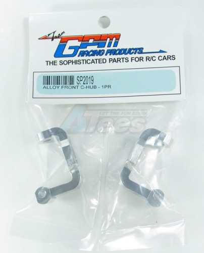 GPM Racing HPI Sprint 2 Aluminum Front C-hub 1 Pair Silver