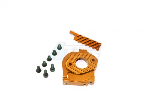 GPM Racing HPI RS4 SPORT 3 Aluminium Motor Heat Sink Mount - 1Set Orange