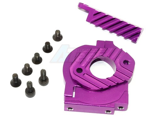 GPM Racing HPI RS4 SPORT 3 Aluminium Motor Heat Sink Mount - 1Set Purple
