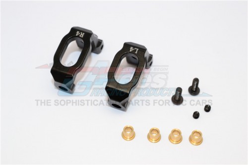 GPM Racing HPI RS4 SPORT 3 Aluminium Front C-Hub - 1Pair Black