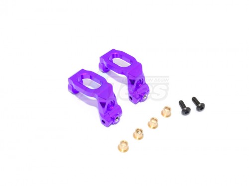 GPM Racing HPI RS4 SPORT 3 Aluminium Front C-Hub - 1Pair Purple