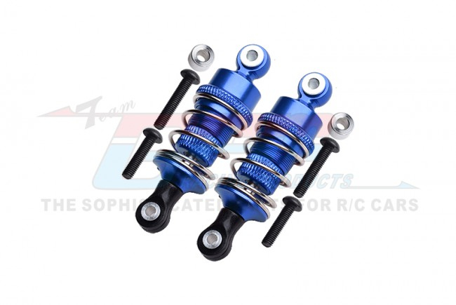GPM Racing HPI RS4 SPORT 3 Aluminium Front/Rear Adjustable Shocks (50MM) - 1Pair Set Blue