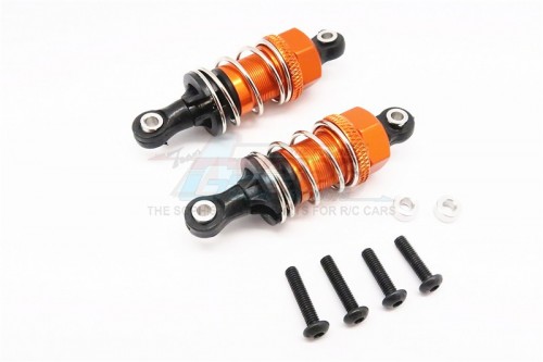 GPM Racing HPI RS4 SPORT 3 Aluminium Front/Rear Adjustable Shocks (50MM) - 1Pair Set Orange