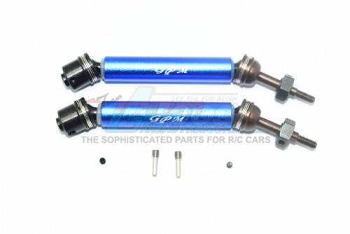 GPM Racing Traxxas Rustler VXL Harden Steel #45 Rear Axle W. Aluminium Body - 8Pcs Set (For 67076-4) Blue