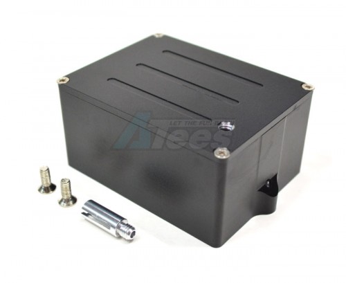 GPM Racing Traxxas T-Maxx Aluminum Receiver Box With Screws - 1set Black