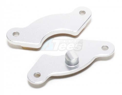 GPM Racing Traxxas Revo 3.3 Aluminum Brake Pad Side Plate - 1 pair Silver