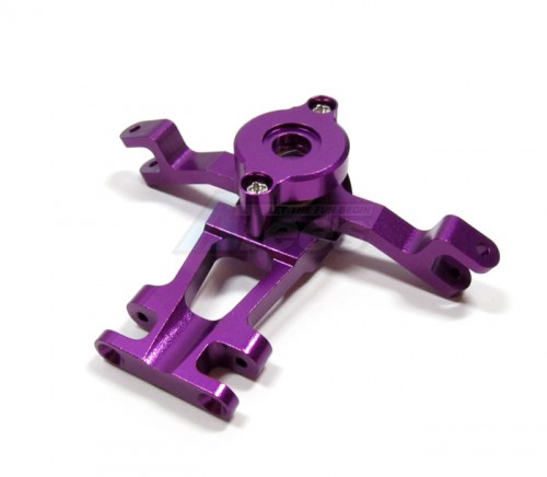 GPM Racing Traxxas E-Revo Aluminum Steering Assembly - 3pcs Set (With 2.3mm & 2.1mm Coil Springs - 2pcs) Purple