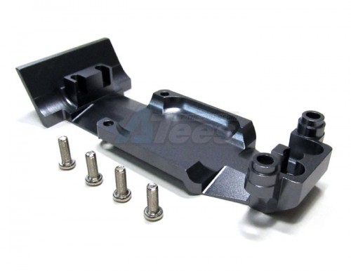 GPM Racing Traxxas Revo Aluminum Rear Skid Plate With Screws Set Gun Metal