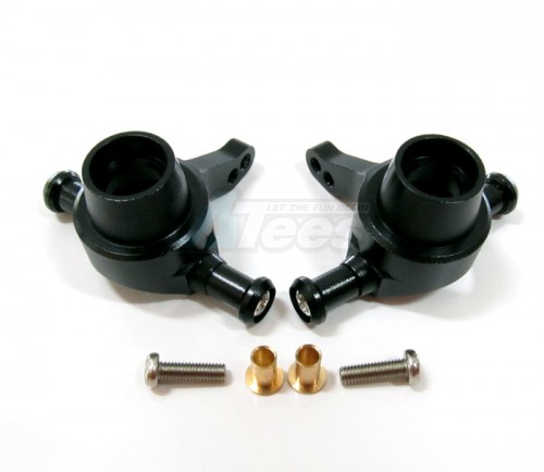 GPM Racing Tamiya TT-01 Aluminum Front Knuckle Arm With Collars And Screws 1 Pair Set Black