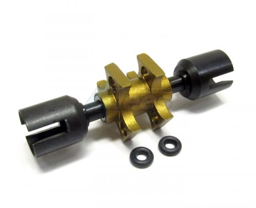GPM Racing Tamiya TT-01 Aluminum Front One-way 1 Set Golden Black